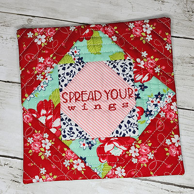 ITH mini pillow spread your wings